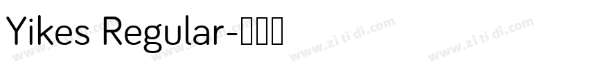 Yikes Regular字体转换